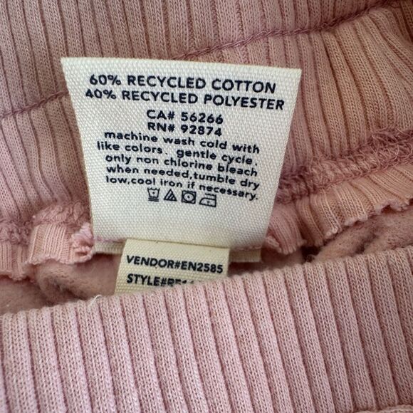 Splendid Eco Cotton ruffle detail Jogger Pants – Pink, XL - Picture 5 of 5